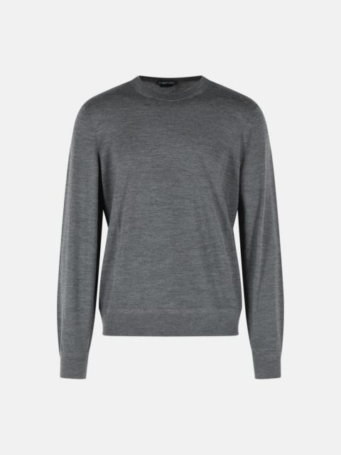 TOM FORD GREY WOOL SWEATER