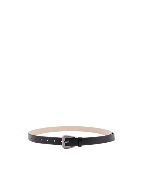 Brunello Cucinelli metal-buckle leather belt