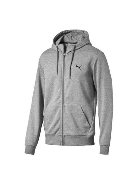 PUMA 사이트맵 캐주얼 후드 지퍼 카디건 재킷 회색 593135-03