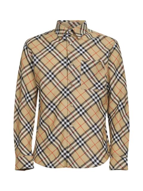 Burberry Sand Check linen shirt