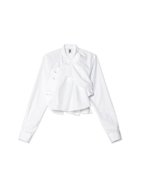 Noir Kei Ninomiya asymmetric cotton shirt