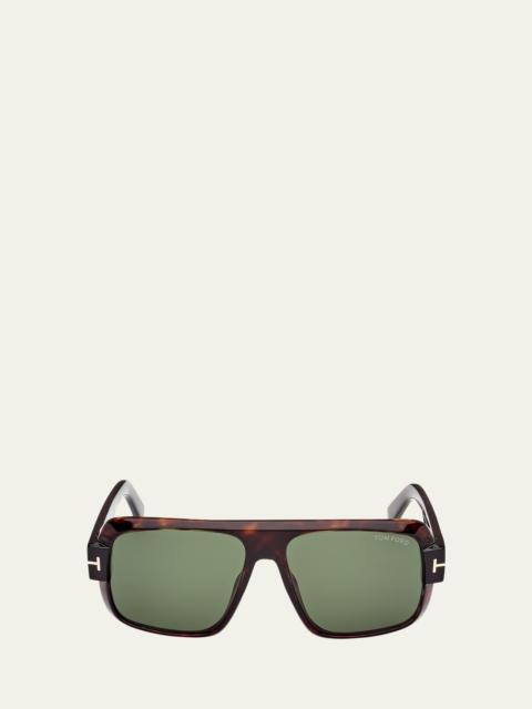 Men's Turner Acetate Rectangle Sunglasses