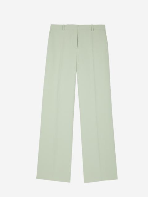 The Kooples PASTEL GREEN STRAIGHT-LEG TAILORED PANTS