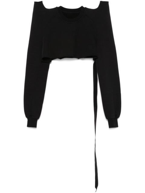cropped sweatshirt