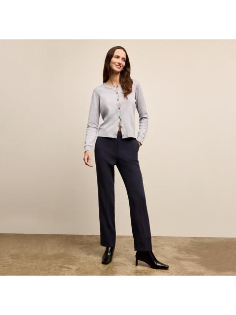 M.M.LaFleur Smith Straight Trouser - Everyday Crepe with Topstitch