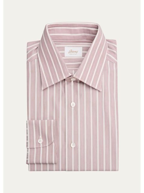 Brioni Men's Striped Cotton Dress Shirt