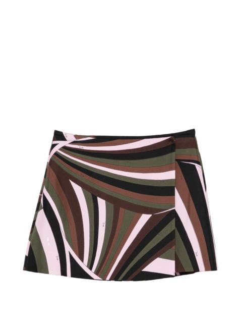 PUCCI Iride print silk skirt