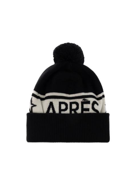 PERFECT MOMENT logo-intarsia pompom beanie hat