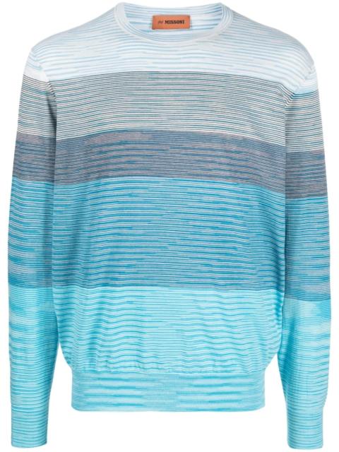 Missoni fine-knit striped jumper