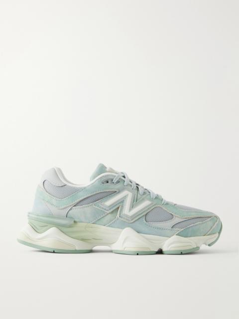 New Balance 9060 Suede-trimmed Sneakers