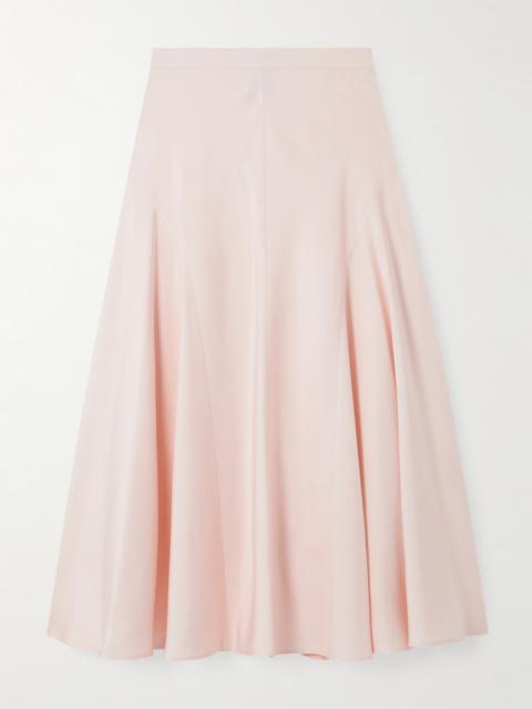 Loro Piana Giustina Paneled Silk Midi Skirt