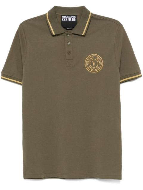 VERSACE JEANS COUTURE V-Emblem polo shirt