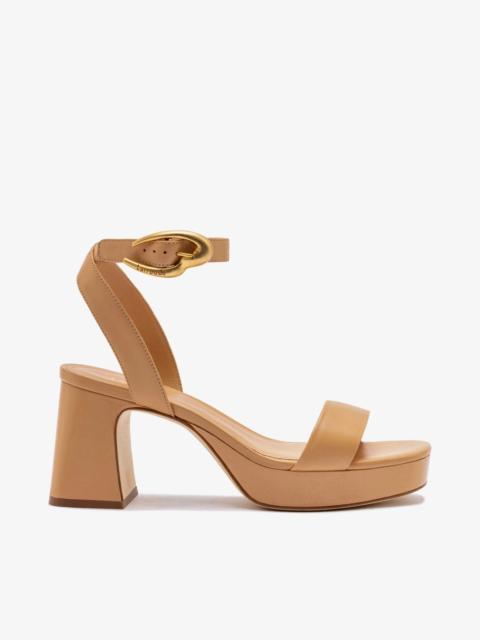 Dolly Verona Low Sandal In Tan Leather
