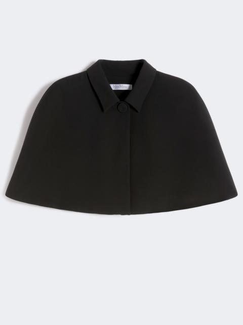 Max Mara Cropped cady cape - BLACK