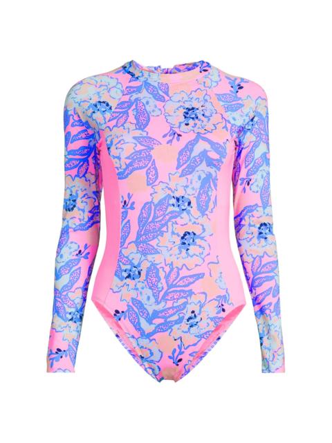 Lilly Pulitzer Women's Wynton Rashguard One-Piece Swimsuit - Multi Totally Koalafied