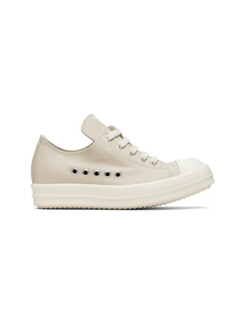 Rick Owens Beige Temple Extreme Low Sneakers