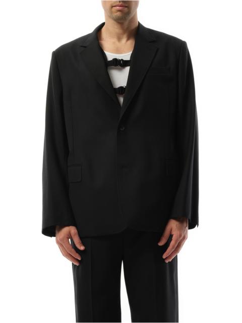 doublet Tailored Jacket with Trail Vest in Black