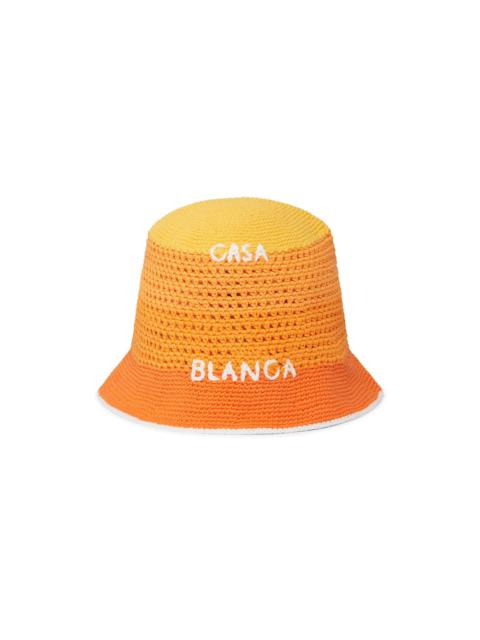 CASABLANCA Orange Gradient Crochet Hat