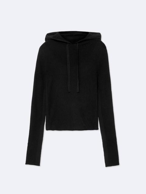 ALLSAINTS PIKE WOOL-BLEND CROPPED HOODIE