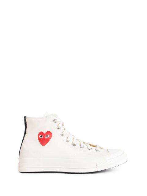 Comme des Garçons PLAY Small Red Heart Hi Top Sneakers