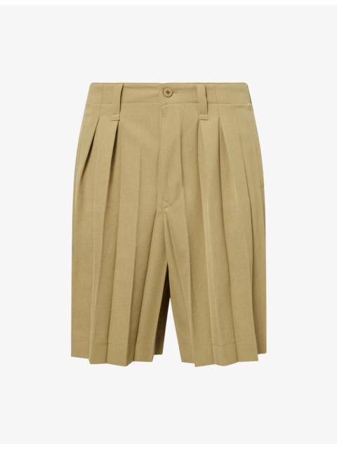 ISSEY MIYAKE Edge Pleated Woven Shorts