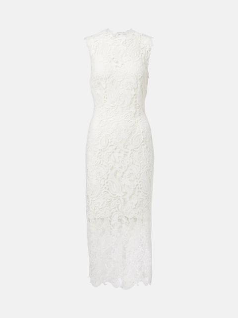 Monique Lhuillier Lace midi dress