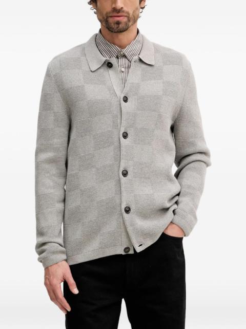 Barbour Falton check button cardigan