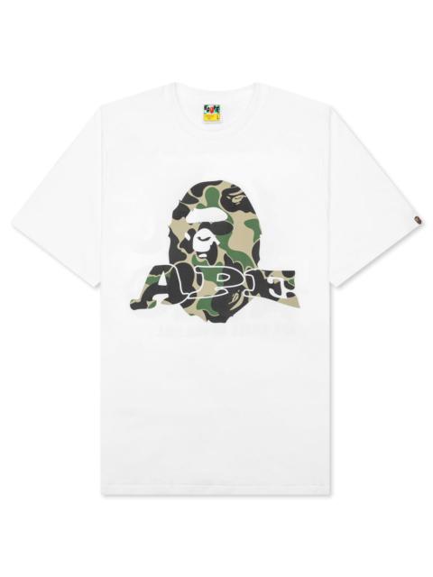 ABC CAMO APE HEAD RELAXED FIT TEE - WHITE