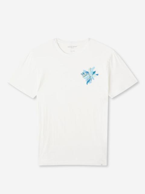 Derek Rose Men's T-Shirt Ripley 13 Pima Cotton Blue