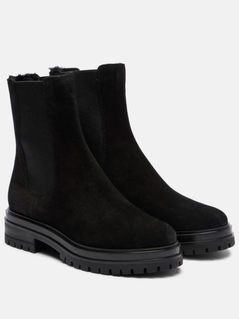 Gianvito Rossi Chelsea suede ankle boots