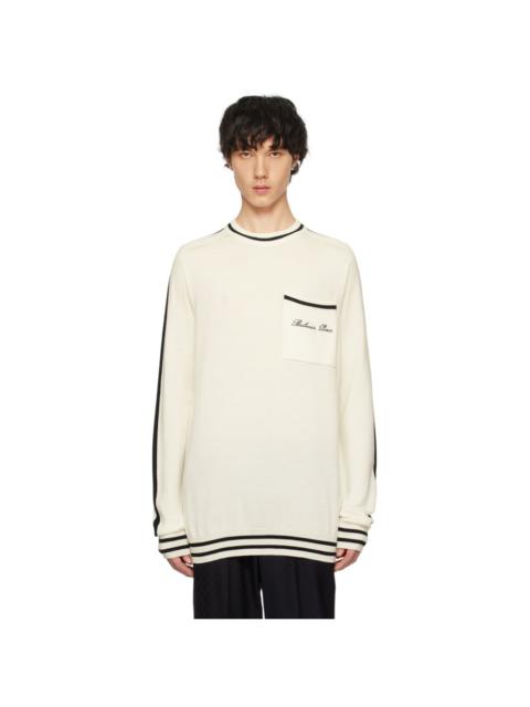 Balmain Off-White Signature Sweater