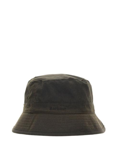 Barbour Barbour MHA0001 Wax-Coated Cotton Bucket Hat — Olive