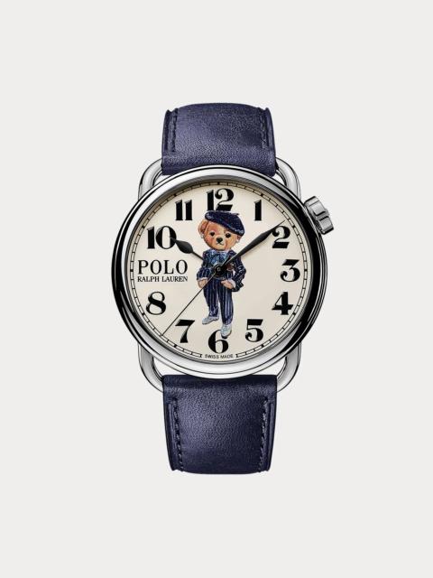 Polo Ralph Lauren 38 MM Ricky Pinstripes Polo Bear Watch