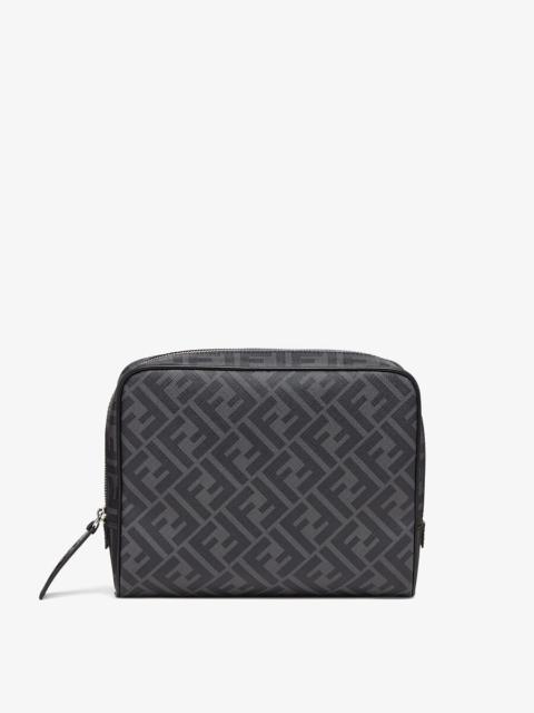 FENDI Gray fabric toiletry case