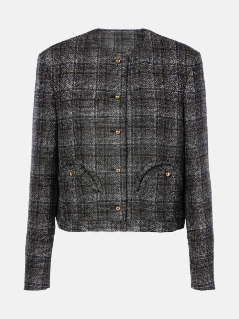 BLAZÉ MILANO Lulua checked wool-blend bouclé jacket