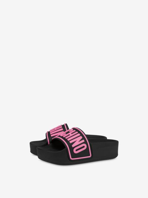 Moschino PLATFORM POOL SLIDERS