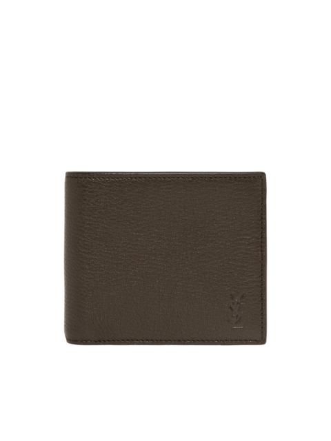 SAINT LAURENT EAST-WEST LEATHER WALLET