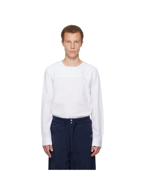 Dries Van Noten White Paneled Shirt