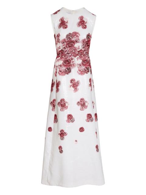GIAMBATTISTA VALLI floral sequin-embellished midi dress