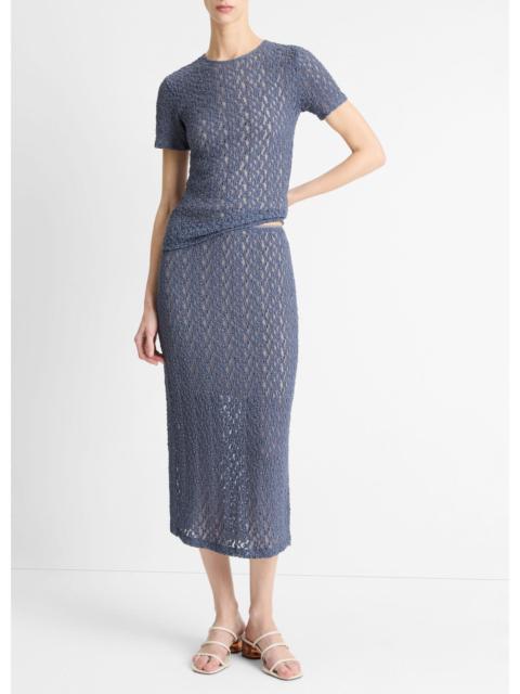 Vince Floral Smocked Skirt