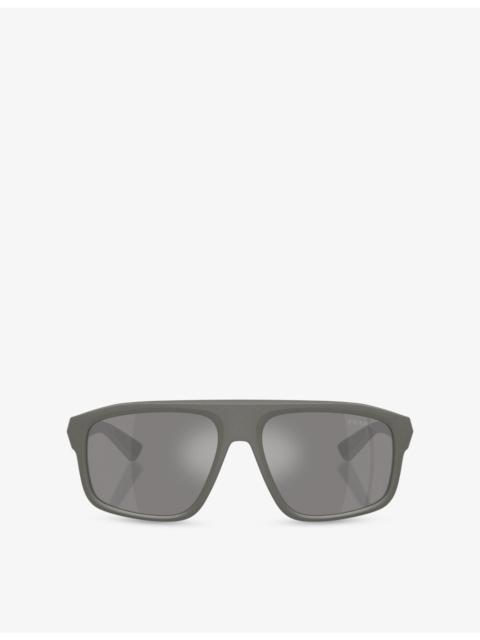 Prada PS B02S Irregular-Frame Injected Sunglasses
