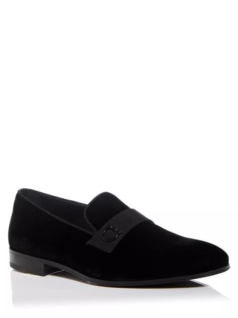 FERRAGAMO Men's Smoking Slipper Loafers