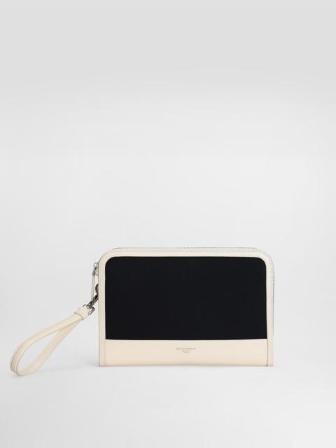 Dolce & Gabbana Atene cotton clutch bag