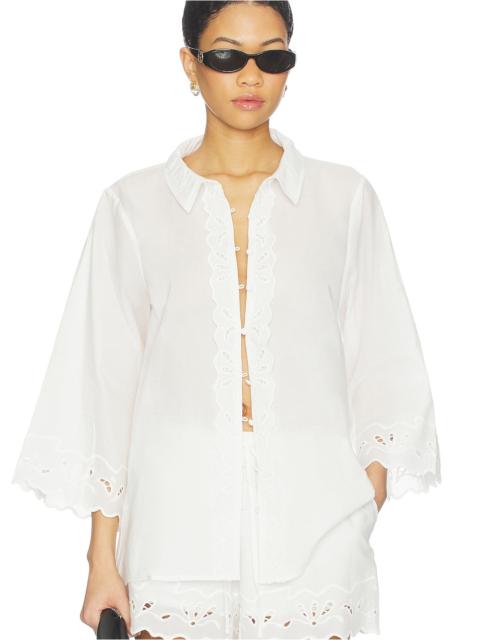 BARDOT Aleria Cotton Shirt With Trim