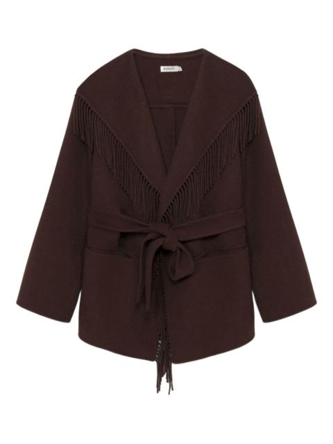SIMKHAI fringe-trimmed coat