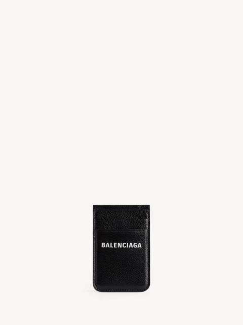 BALENCIAGA Men's Cash Magnet Card Holder With Stand in Black