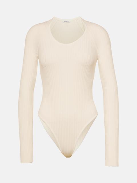 Alaïa Ribbed-knit bodysuit