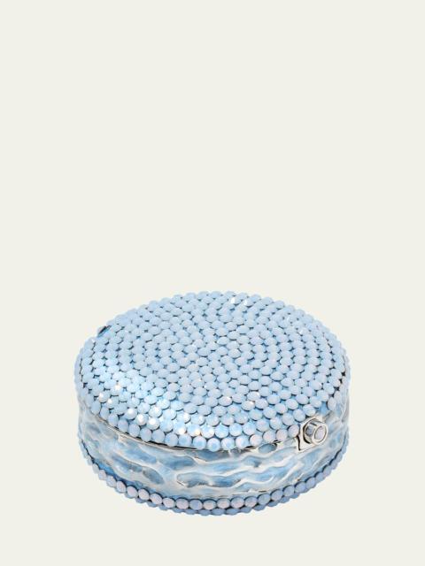 JUDITH LEIBER Macaron Crystal Pillbox