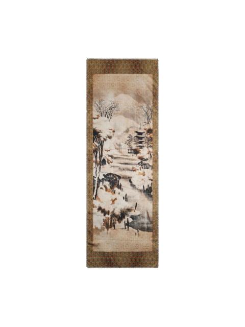 Pierre-Louis Mascia landscape-print scarf