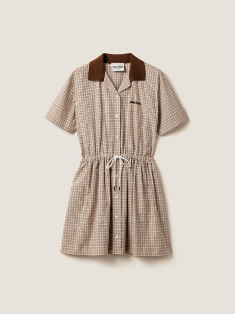 Miu Miu Checked mini-dress
